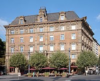 Sandsteingebäude am Bahnhofsplatz 4 in Mainz
