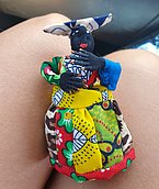 Stoffpuppe des Herrero-Stammes in weiblicher Tracht